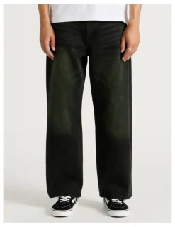 There After Wide Leg Denim Jeans in Black