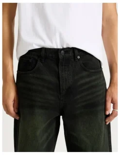 There After Wide Leg Denim Jeans in Black