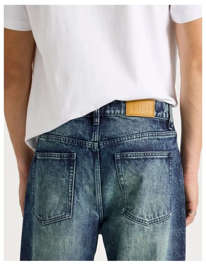There After Wide Leg Denim Jeans in Dark Denim