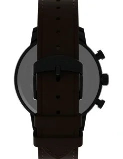 Timex Chicago Chrono Leather Watch in Brown