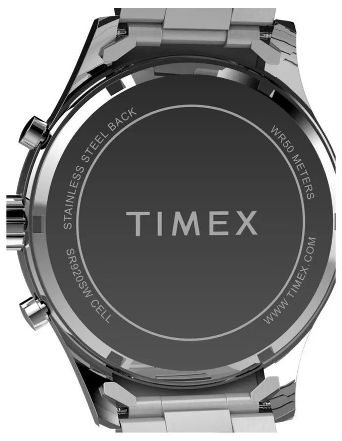 Timex Dress Chronograph Watch 43mmin Stainless Steel