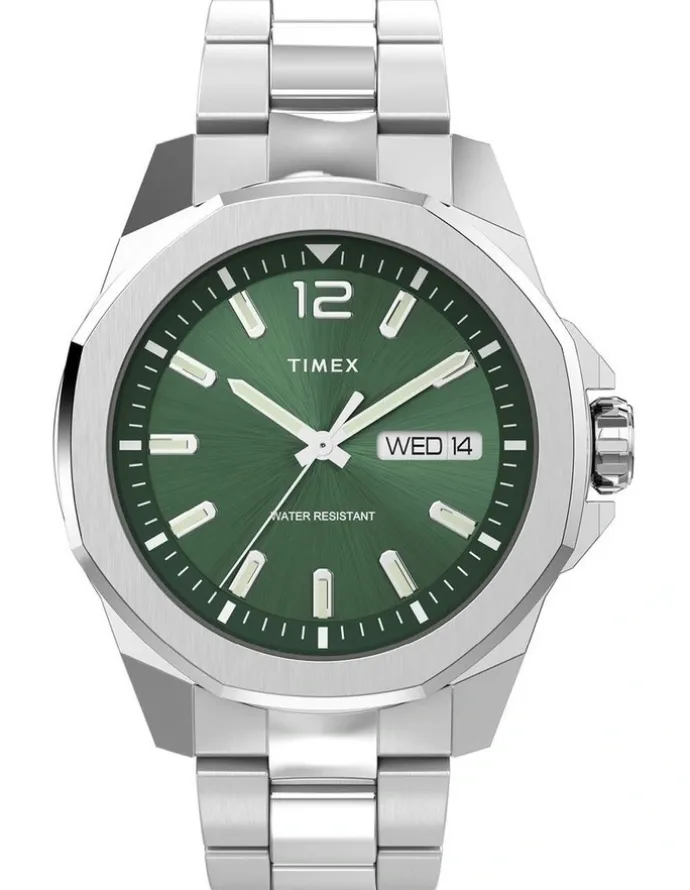 Timex Essex Ave Stainless Steel Watch in Silver
