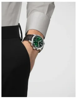 Tissot Chrono L 42mm Watch T1164171609200 in Green/Brown Leather