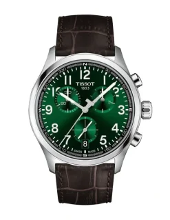 Tissot Chrono L 42mm Watch T1164171609200 in Green/Brown Leather