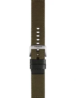 Tissot Official Fabric 22mm Watch Strap in Khaki