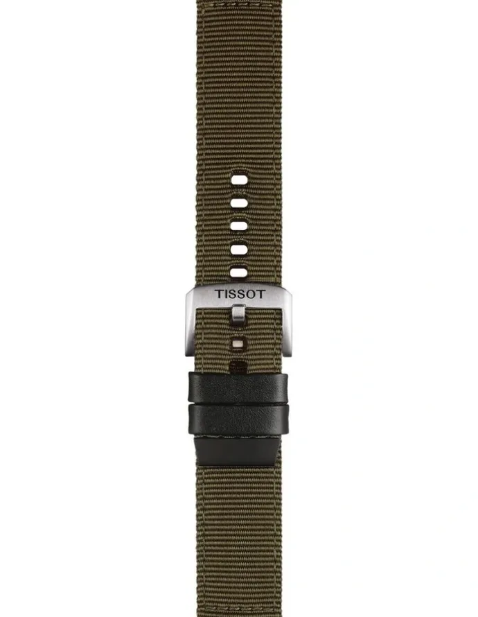 Tissot Official Fabric 22mm Watch Strap in Khaki