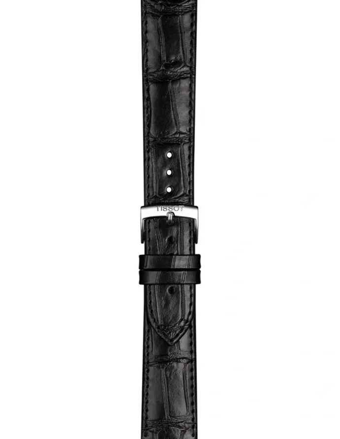 Tissot Official Leather 20mm Watch Strap in Black