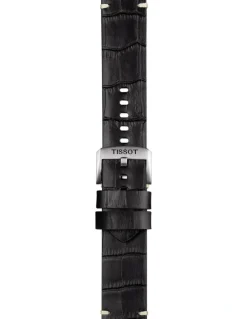 Tissot Official Leather 22mm Watch Strap in Black