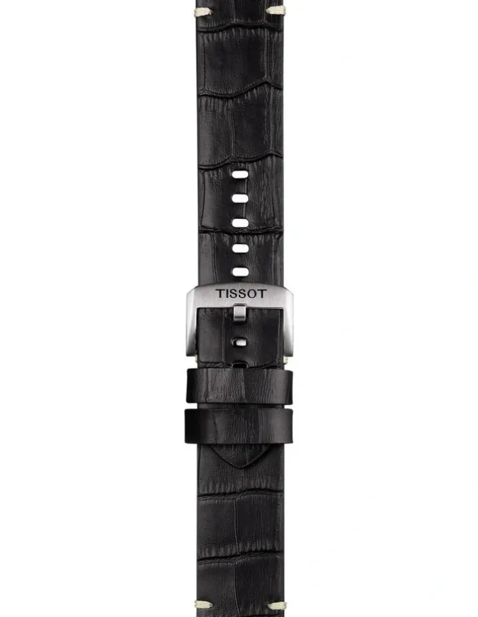 Tissot Official Leather 22mm Watch Strap in Black
