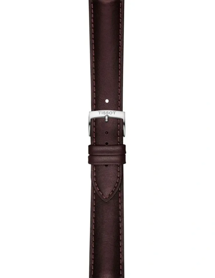 Tissot Official Leather 20mm Watch Strap in Brown