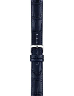 Tissot Official Leather 20mm Watch Strap in Blue