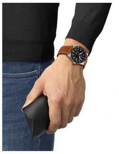 Tissot PR516 Powermatic 80 Watch T1494071605100 in Brown