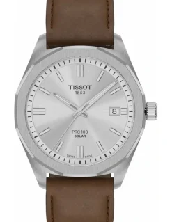 Tissot PRC 100 Solar Quartz Watch 39mm T1514221603100 in Silver