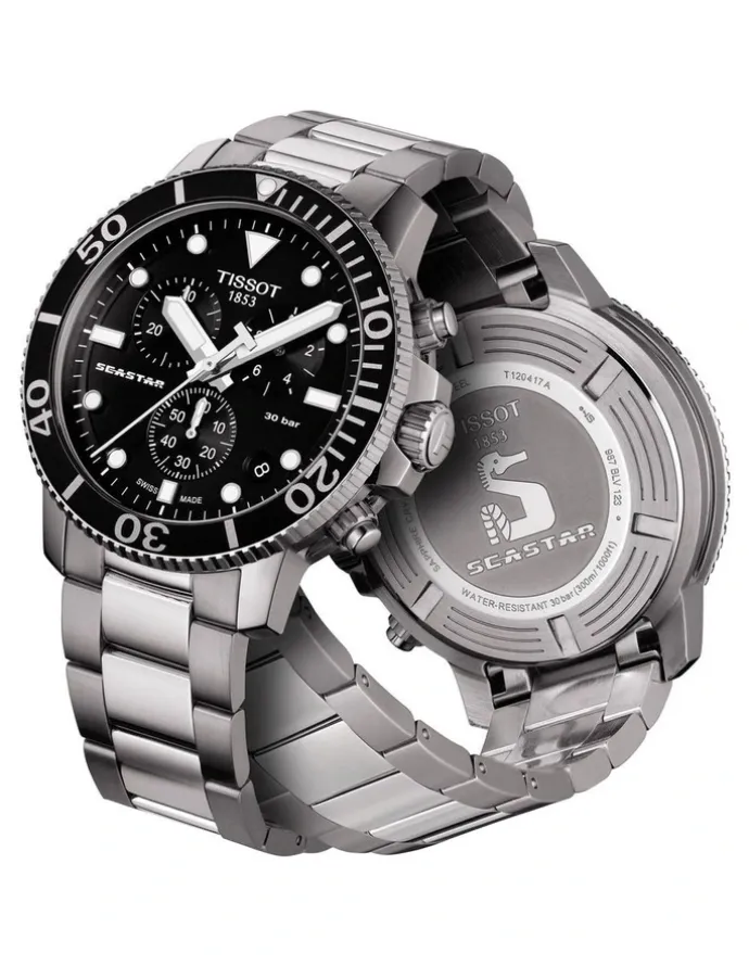 Tissot Seastar 1000 Chronograph T1204171105100 Watch in Black