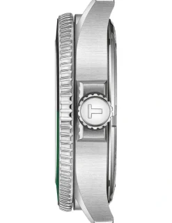 Tissot Seastar 1000 GMT T1208521105100 Watch in Black/Green