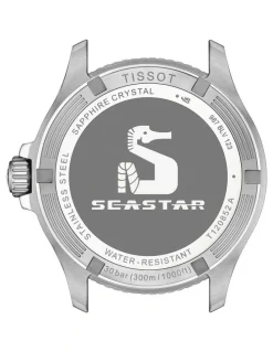 Tissot Seastar 1000 GMT T1208521105100 Watch in Black/Green