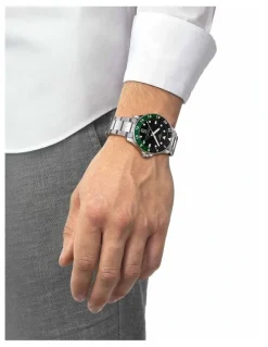Tissot Seastar 1000 GMT T1208521105100 Watch in Black/Green
