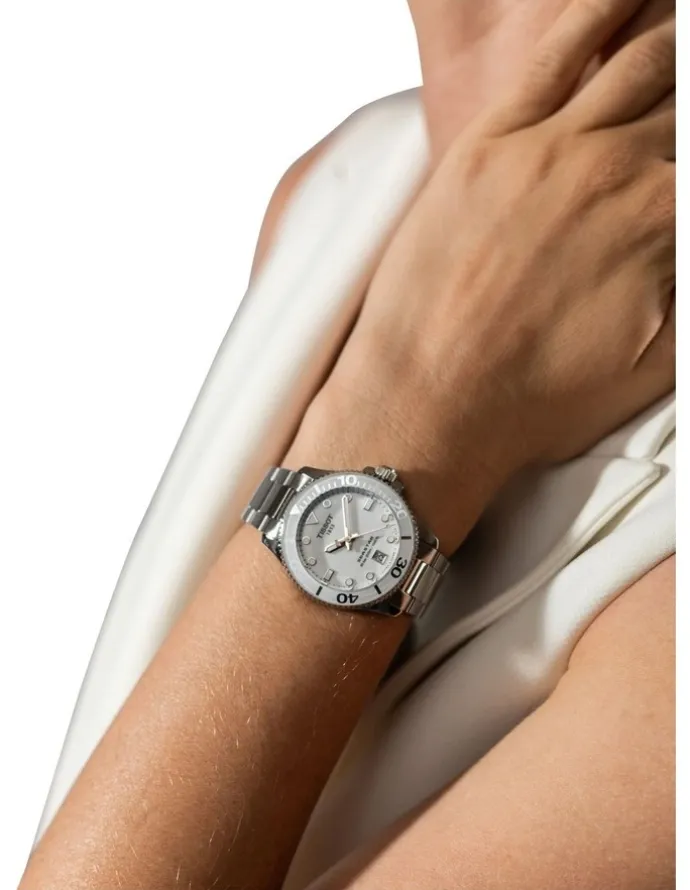 Tissot Seastar 1000 36mm T1202101101100 Watch in White
