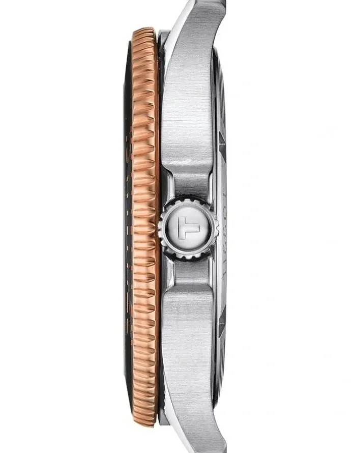 Tissot Seastar 1000 40mm T1204102205101 Watch in Rose Gold/Black