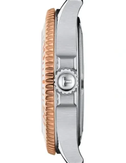 Tissot Seastar 1000 36mm T1202102211100 Watch in Rose Gold/White