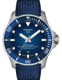 Tissot Seastar 2000 44mm Watch T1209071704100 in Blue