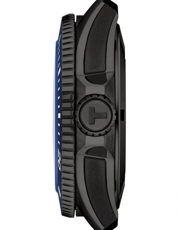 Tissot Seastar 2000 44mm Watch T1209073704100 in Blue/Black PVD