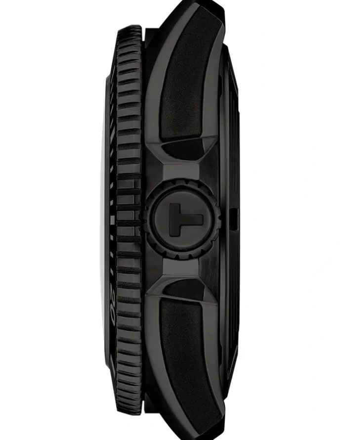Tissot Seastar 2000 44mm Watch T1209073705100 in Black PVD/Black Rubber