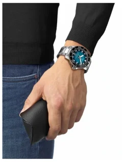 Tissot Seastar 2000 Professional Powermatic 80 T1206071104100 Automatic Watch in Aqua