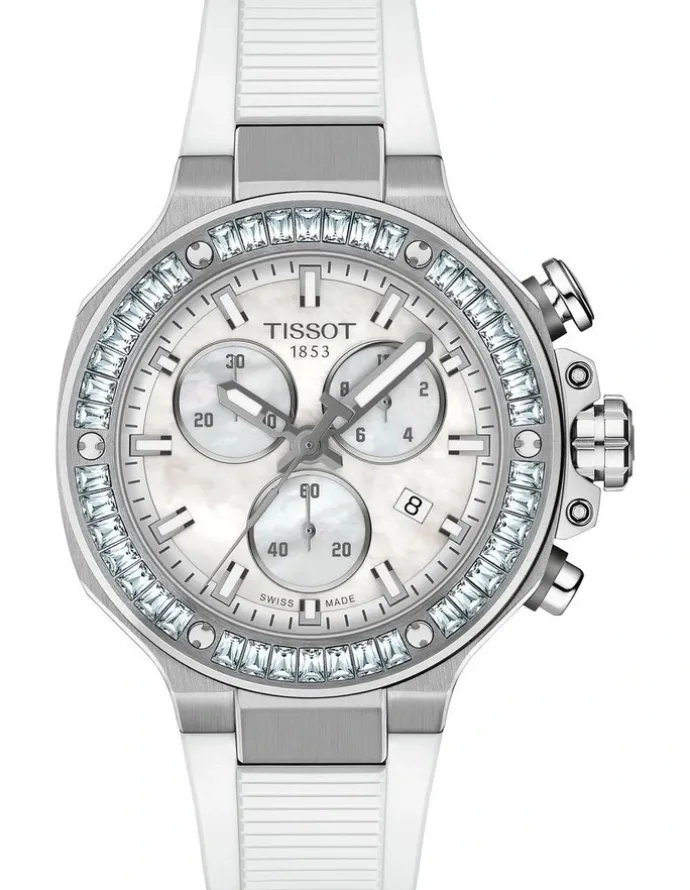 Tissot T-Race Chronogprah T1418179711100 38mm Watch in White