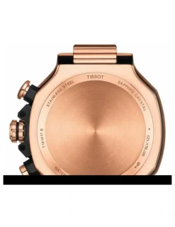Tissot T-Race Chronograph T1414173705100 Watch in Black/Rose Gold