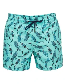 Tolu Whale Sharks Swim Shorts in Blue
