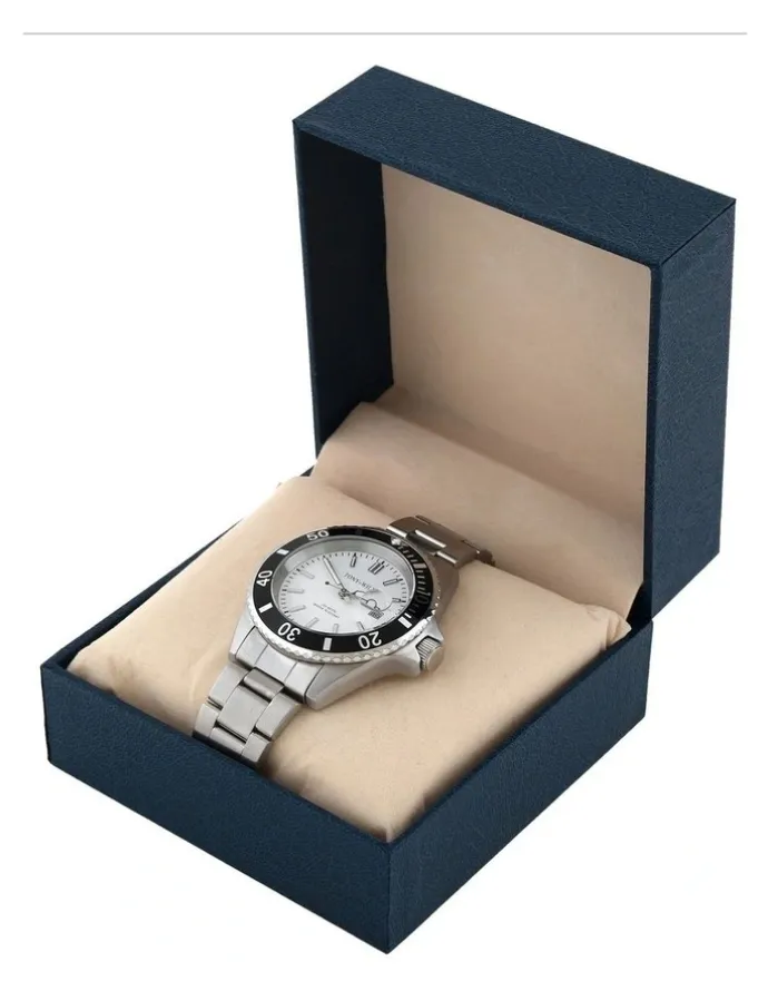 Tony+Will Diver Watch in Silver