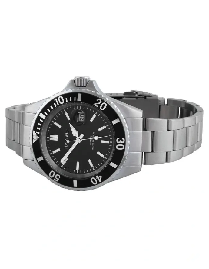 Tony+Will Diver Watch in Silver