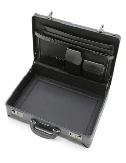 Tosca Business Briefcase Bag With Combination Lock in Black