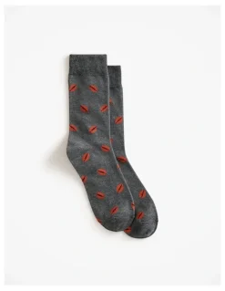 Trenery Football Sock in Dark Grey Melange