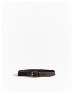 Trenery Forrest Webbing Belt in Navy