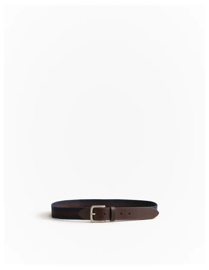 Trenery Forrest Webbing Belt in Navy