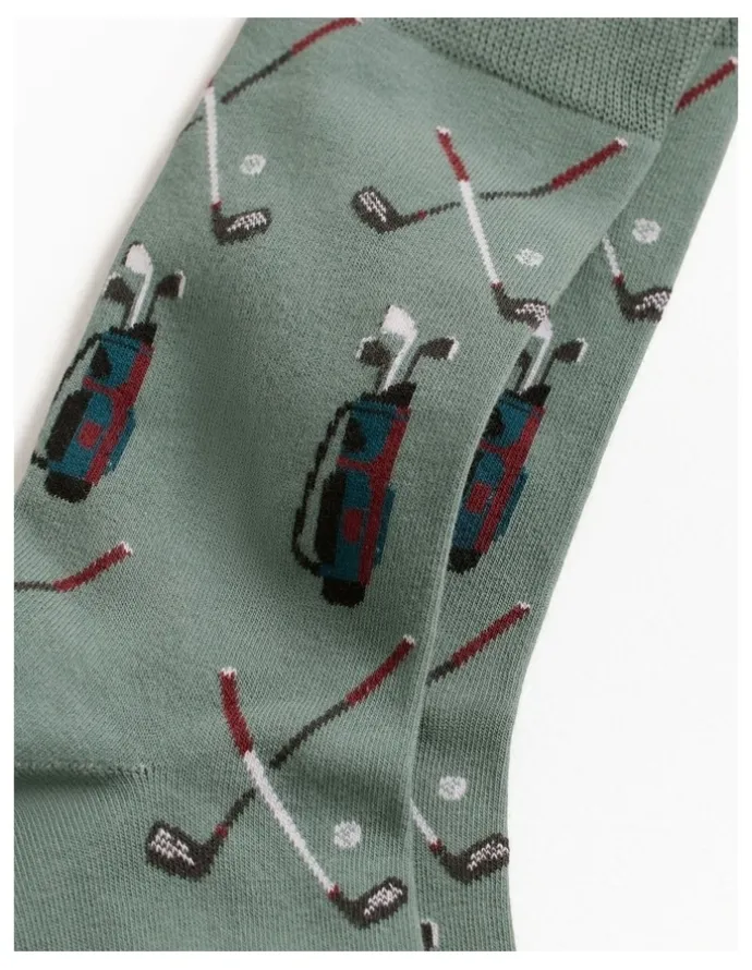 Trenery Golf Caddy Sock in Jade Green