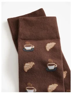 Trenery Good Morning Sock in Mocha