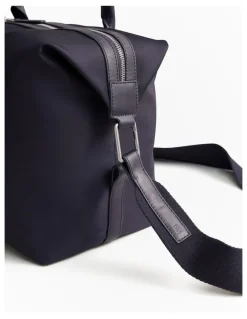 Trenery Terra Leather Trimmed Travel Bag in Night Sky