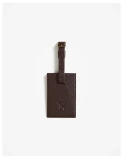 Trenery Wynyard Luggage Tag in Espresso