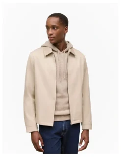 Trenery Harrington Jacket in Putty