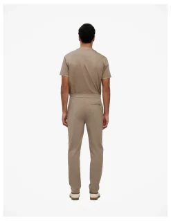 Trenery Ponte Straight Leg Pant in Dark Taupe