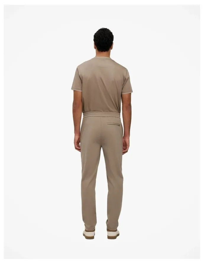 Trenery Ponte Straight Leg Pant in Dark Taupe