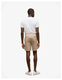 Trenery Stretch Cotton Chino Short in Desert