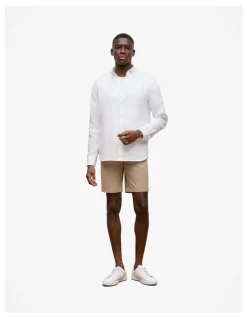 Trenery Stretch Cotton Chino Short in Desert