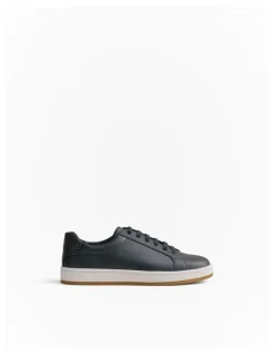 Trenery Woodhead Leather Sneaker in Navy