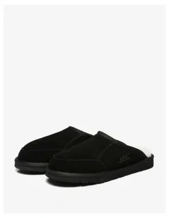 UGG Australian Shepherd Bred Cow Suede Slipper in Black