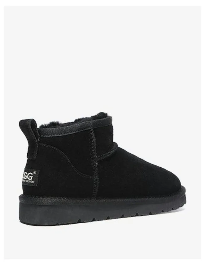 UGG Australian Shepherd Julia Cow Suede Boots in Black