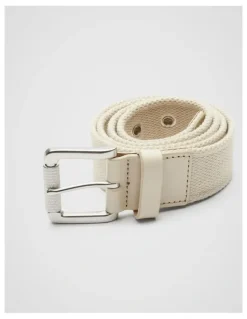 Unison Arison Webbing Belt in Beige